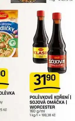 Flop POLÉVKOVÉ KOŘENÍ | SOJOVÁ OMÁČKA | WORCESTER 160 g/ml nabídka
