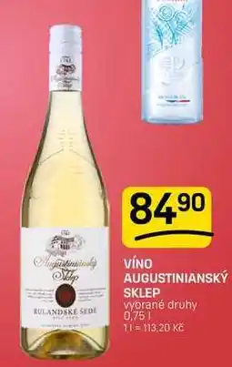 Flop VÍNO AUGUSTINIANSKÝ SKLEP vybrané druhy nabídka