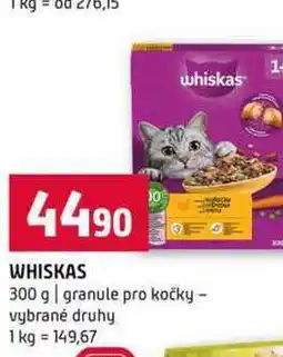 Terno WHISKAS 300 g granule pro kočky vybrané druhy nabídka