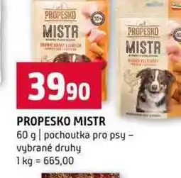 Terno PROPESKO MISTR 60 g pochoutka pro psy vybrané druhy nabídka