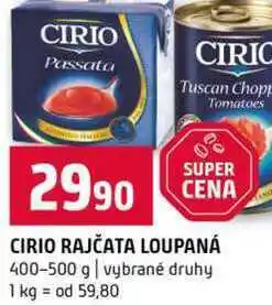 Terno CIRIO RAJČATA LOUPANÁ 400-500 g vybrané druhy nabídka