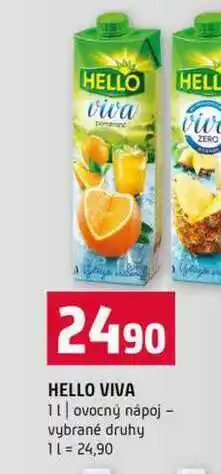Terno HELLO VIVA 1l ovocný nápoj vybrané druhy nabídka