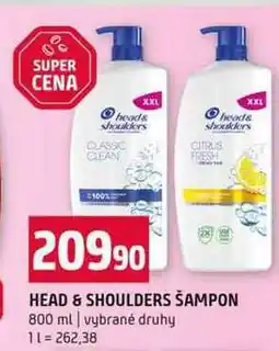Terno HEAD & SHOULDERS ŠAMPON 800 ml vybrané druhy nabídka