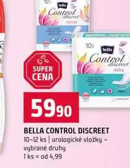 Terno BELLA CONTROL DISCREET 10-12 ks urologické vložky vybrané druhy nabídka