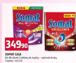 Terno SOMAT GIGA 60-85 dávek tablety do myčky vybrané druhy nabídka
