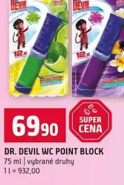Terno DR. DEVIL WC POINT BLOCK 75 ml vybrané druhy nabídka