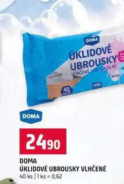 Terno DOMA ÚKLIDOVÉ UBROUSKY VLHČENÉ 40 ks nabídka