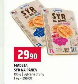 Terno MADETA SÝR NA PÁNEV 100 g vybrané druhy nabídka