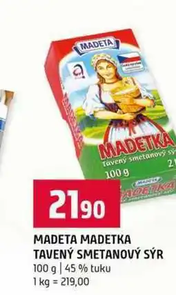 Terno MADETA MADETKA TAVENÝ SMETANOVÝ SÝR 100 g 45% tuku nabídka