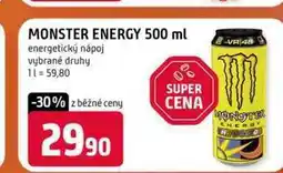 Terno MONSTER ENERGY 500 ml energetický nápoj vybrané druhy nabídka