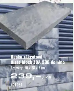 Uni Hobby Deska zákrytová Vista block ZDA 200 domino nabídka