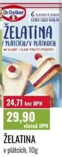 Ratio Dr.Oetker Želatina nabídka