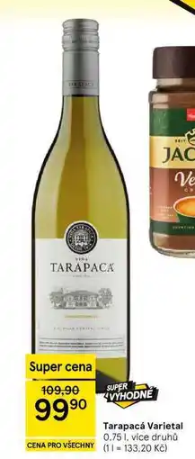 Tesco Tarapacá Varietal nabídka