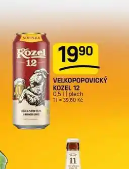 Flop VELKOPOPOVICKÝ KOZEL 12 0,5 || plech nabídka