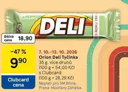 Tesco Orion Deli Tyčinka, 35 g, více druhů nabídka