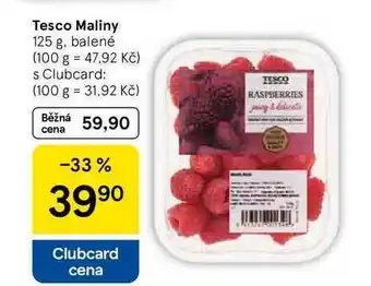Tesco Tesco Maliny, 125 g, balené nabídka