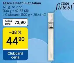Tesco Tesco Finest Fuet salám, 170 g, balené nabídka