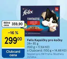 Tesco Felix Kapsičky pro kočky, 24× nabídka
