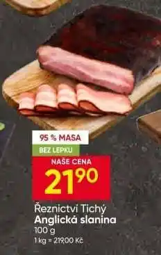 Hruška Řeznictví Tichý Anglická slanina nabídka