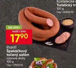 Hruška Prantl Špekáčkový točený salám nabídka