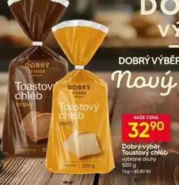Hruška Dobrý výběr Toustový chléb nabídka