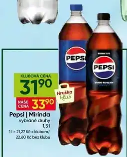 Hruška Pepsi, Mirinda nabídka