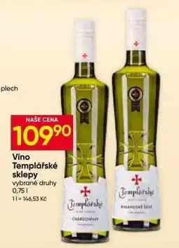 Hruška Víno Templářské sklepy nabídka