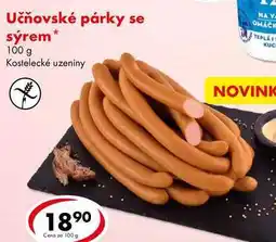 CBA Učňovské párky se sýrem nabídka