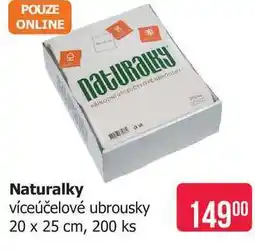 Teta Naturalky víceúčelové ubrousky 20 x 25 cm, 200 ks nabídka