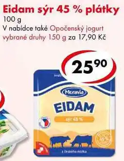 CBA Eidam sýr 45 % plátky nabídka