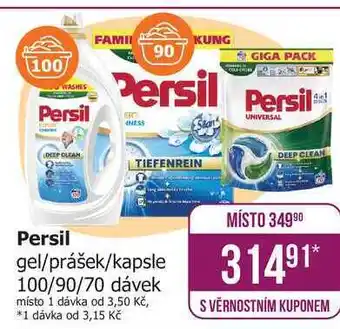 Persil gel/prášek/kapsle 100/90/70 dávek