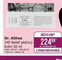 Teta Dr. Althea 345 Relief plet'ový krém nabídka