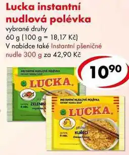 CBA Lucka instantní nudlová polévka nabídka