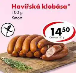 CBA Havířská klobása nabídka