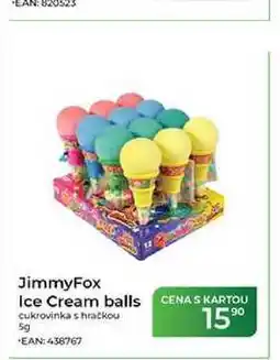 Tamda Foods JimmyFox Ice Cream balls cukrovinka s hračkou nabídka