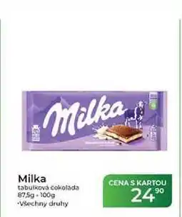 Tamda Foods Milka tabulková čokoláda 87,5g-100g nabídka