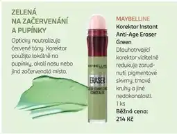 Rossmann Maybelline Korektor Instant Anti-Age Eraser Green nabídka