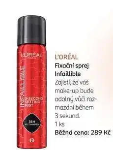 Rossmann L'Oréal Fixační sprej Infaillible nabídka