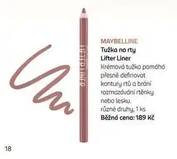 Rossmann MAYBELLINE Tužka na rty Lifter Liner nabídka