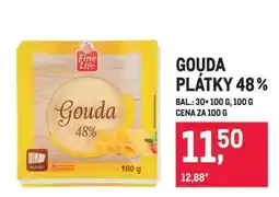 Makro Gouda plátky 48 % nabídka
