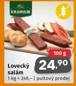 Coop Lovecký salám nabídka