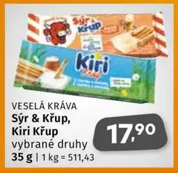 Coop VESELÁ KRÁVA SÝR & KŘUP/KIRI KŘUP nabídka