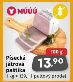 Coop Písecká játrová paštika nabídka
