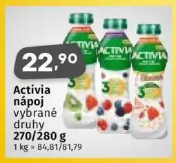 Coop Activia nápoj nabídka