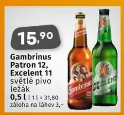 Coop GAMBRINUS PATRON 12 EXCELENT 11 nabídka