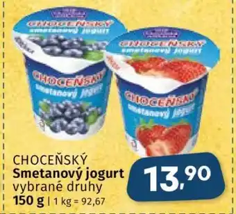 Choceňský smetanový jogurt