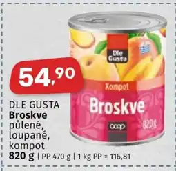 Coop DLE GUSTA BROSKVE nabídka