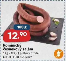 Coop Kominický česnekový salám nabídka