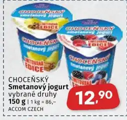 Coop Choceňský smetanový jogurt nabídka