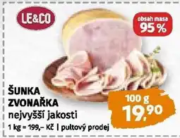 Coop Šunka Zvonařka nabídka